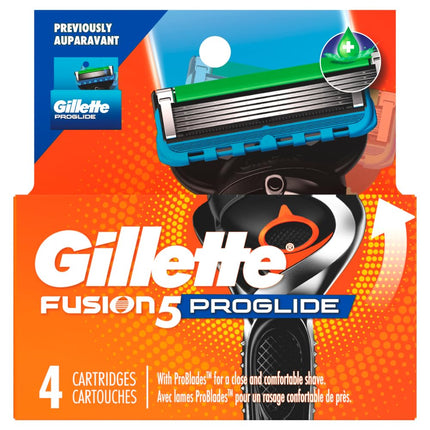 Gillette Fusion ProGlide Power Men's Razor Blade Refills, 4 Count, Mens Razors/Blades