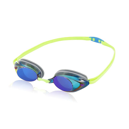 Speedo Vanquisher 2.0 Mirrored Goggles, Key Lime, 