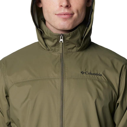 Columbia Men's Glennaker Lake II Rain Jacket, Stone Green, 6X Big