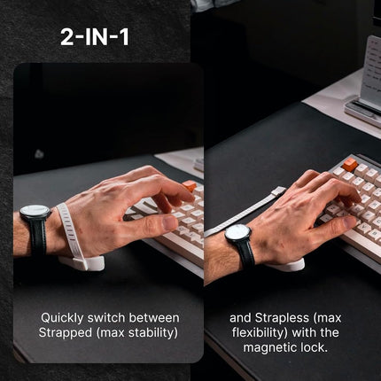 DELTAHUB Carpio G2.0 - - Advanced Ergonomic Right-Handed Gaming Wrist Rest for Mouse - Superior Support for Serious Gamers - Anti-Fatigue, Smooth Glide (Large, Right, Black)