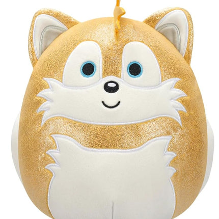 Squishmallows Original 8-Inch Official Jazwares Christmas Holiday Metallic Sonic 2024 Plush Stuffed Animal Toy - Add to Your Squad - Gift for Kids, Girls & Boys (Tails)