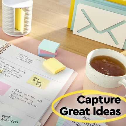 Post-it Notes, 3 in x 3 in, 18 Sticky Notes Pads, 100 Sheets per Pad, The Iconic Canary Yellow Note, Back to School Supplies and Oﬃce Products