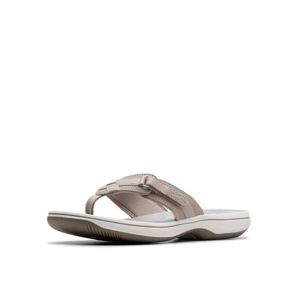 Clarks Women's Breeze Sea Flip-Flop, Light Taupe S