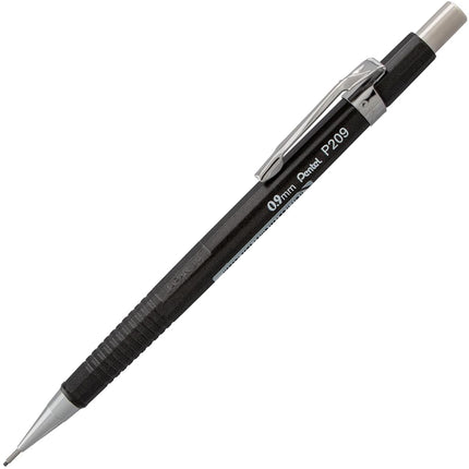 Pentel Sharp Mechanical Pencil, (0.9mm), Metallic Graphite Barrel, Box of 12 (P209MN)