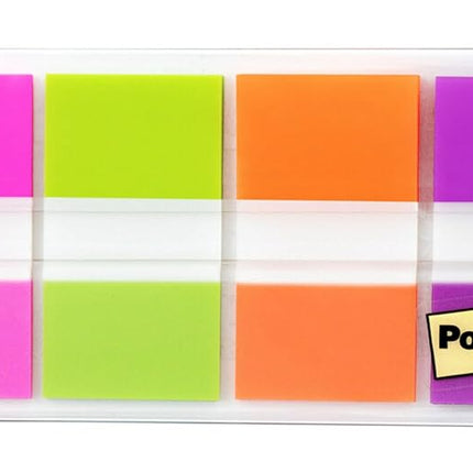 Post-it Flags with On-the-Go Dispenser, Assorted Bright Colors, 1-Inch Wide, 80/Dispenser, 2-Dispensers/Pack,053200020156