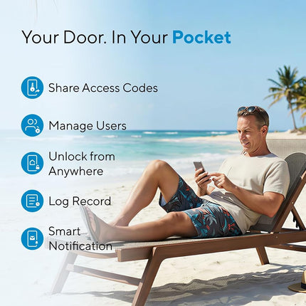 ULTRALOQ Bolt Fingerprint WiFi Smart Lock, Works with Apple Home, Siri, Alexa, 8-in-1 Keyless Entry Deadbolt Lock with Fingerprint, Keypad, App Remote Control, Auto Unlock,Easy Install, 10 Mo. Battery