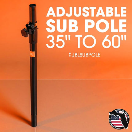 JBL Bags Standard Sub Pole with Manual Height Adjustment, Max Height: 60" / Max Weight: 132lbs (JBLSUBPOLE)