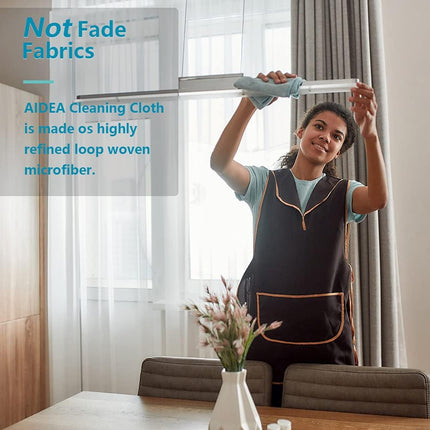 AIDEA Microfibre Cleaning Cloth Lint Free Washable Pack of 24 30x30cm
