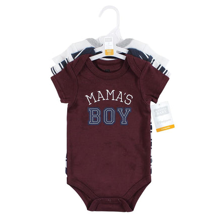 Hudson Baby Lot de bodies bébé en coton, Mamas Boy, 18-24 mois