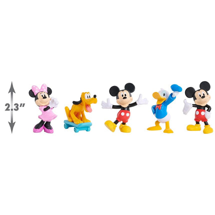 Just Play Disney Junior Mickey Mouse Mini Figures Pack of 5, 3.8-5.7 cm Collectible Figures, Kids Toys from 3 Years