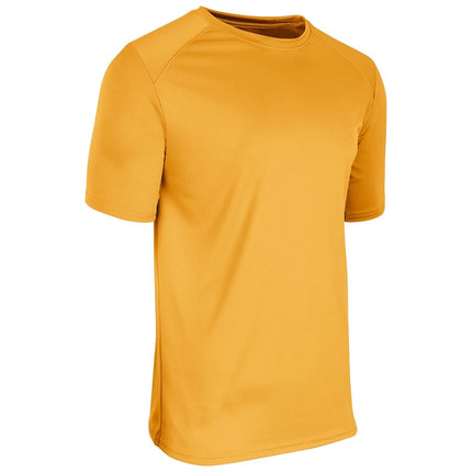 CHAMPRO Leader Polyester Crew Neck T-Shirt, Adult 4X-Large, Gold
