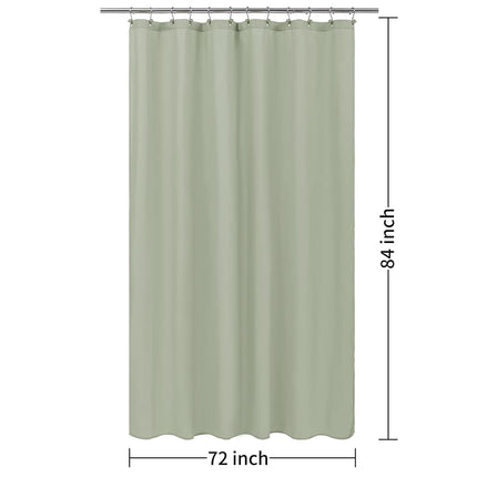 ALYVIA SPRING Extra Long Fabric Shower Curtain Liner Waterproof - 72" x 84", Soft & Lightweight XL Shower Curtain with 3 Magnets, Machine Washable - 72x84, Desert Sage