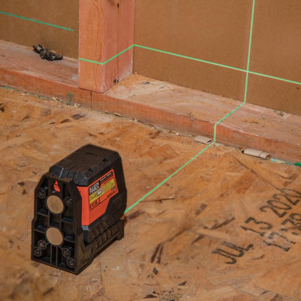 Klein Tools 93MCLG Self-Leveling Laser Level, Mini Cross-Line Level, Leveling Alignment Tool, Bright Green Horizontal and Vertical Lines