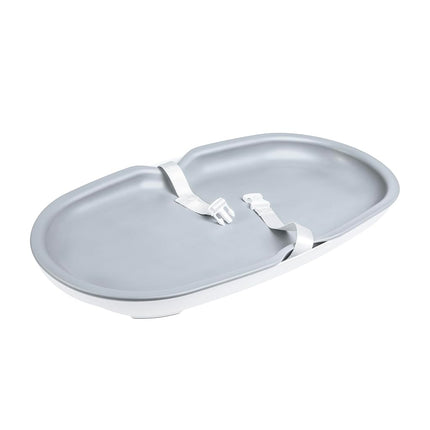 Matelas à langer Ubbi, facile à nettoyer avec base détachable, mousse légère et imperméable, comprend une sangle de sécurité et des pieds antidérapants, gris