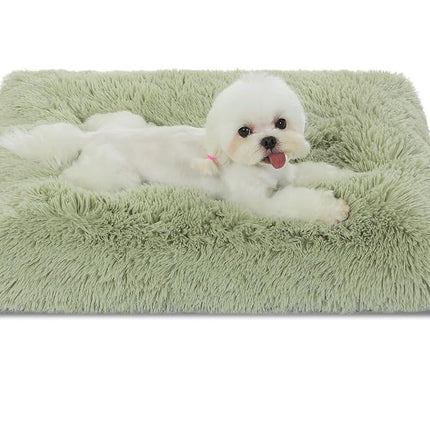 Bedfolks Plush Waterproof Dog Crate Pad, Removable