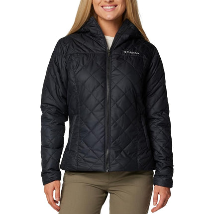 Chaqueta Columbia Copper Crest II con capucha para mujer, color negro, talla 2X Plus
