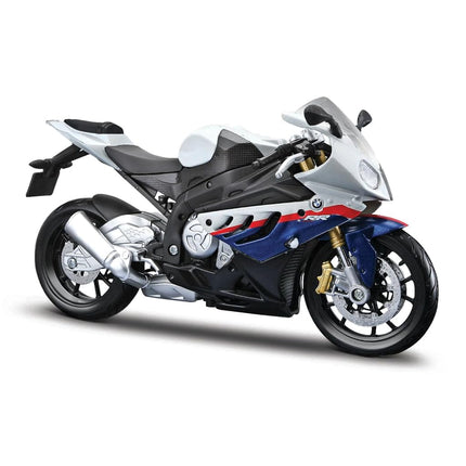 BMW S1000RR White/Red/Blue Motorcycle 1/12 by Mais