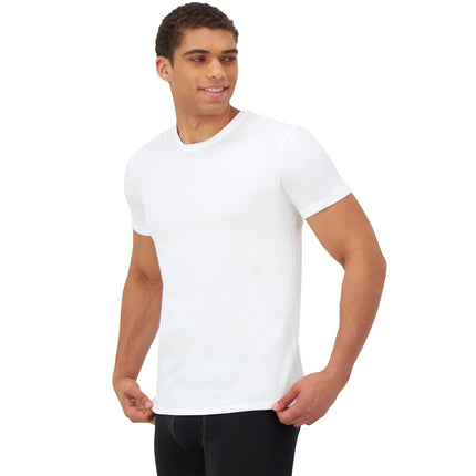 Hanes Men's Control Crew Neck Undershirt-Multiple Packs Available, White - 4 Pack, S