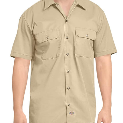 Dickies Men's Short Sleeve Work Shirt, Desert Sand