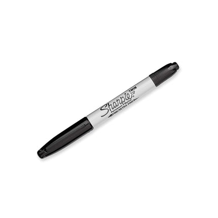Sharpie Permanent Marker, Twin Tip, Fine and Ultra Fine Points, 12 Pack, Black Ink (32201)
