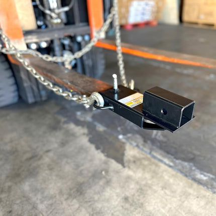 MAXXHAUL 50626 Clamp On Forklift Hitch Receiver 2 Inch Trailer Towing Adapter