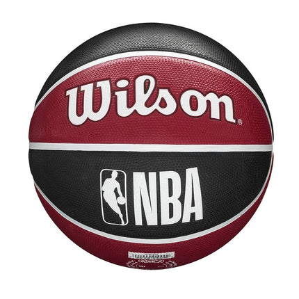 Wilson Basketball, NBA Team Tribute Model, MIAMI HEAT, Outdoor, Rubber, Size: 7