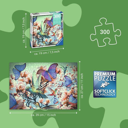 Ravensburger Hummingbird 300 Piece Jigsaw Puzzles for Adults & Kids Age 14 Years Up