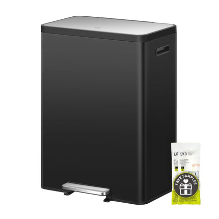 EKO 36+24L Dual Recycling Pedal Bin Kitchen Rubbis
