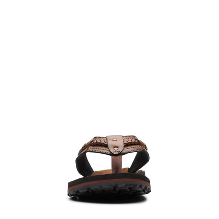 Clarks Women's Fenner Nerice Flip Flop, Honey, 10 UK