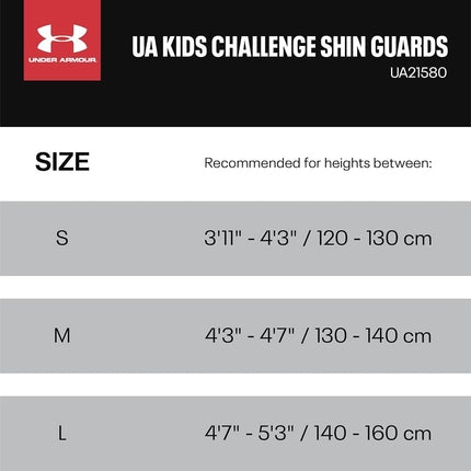 PROTÈGE-TIBIAS UNDER ARMOUR UA Challenge JUNIOR Vert Matrix/Cobalt M