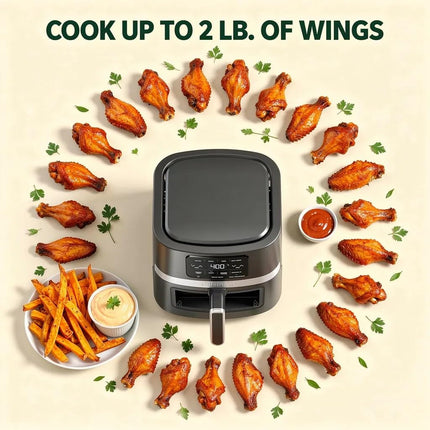 Cuisinart Air Fryer Oven, Stainless Steel Air Fryer, 4.5-Qt Fryer Basket, Dishwasher-Safe Parts with 4 Presets for Roast, Bake, Broil, Air Fry & Keep Warm, Quick & Easy Meals, AIR-160, Black