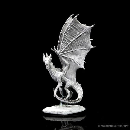 WizKids D&D Nolzurs Marvelous Upainted Miniatures: Wave 11: Young Silver Dragon