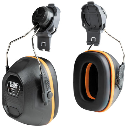KLEIN TOOLS 60532 Earmuffs, Cap and Safety Helmet Hard Hat Attachment, 26dB Noise Protection, Construction, Manufacturing, Maintenance