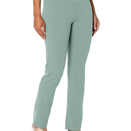 Jockey Women's Premium Brushed Wide Waistband Yoga Pants, Chinois Green, S