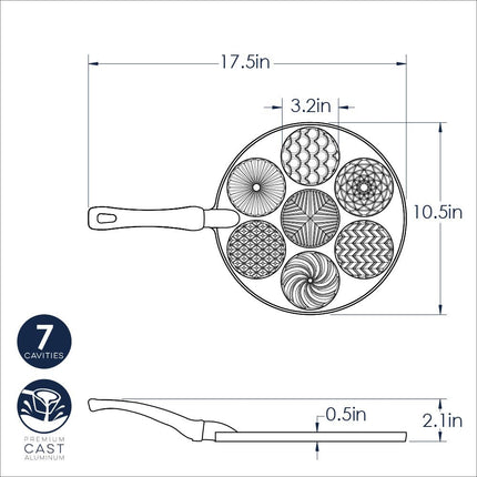 Sartén para tortitas con diseños Nordic Ware