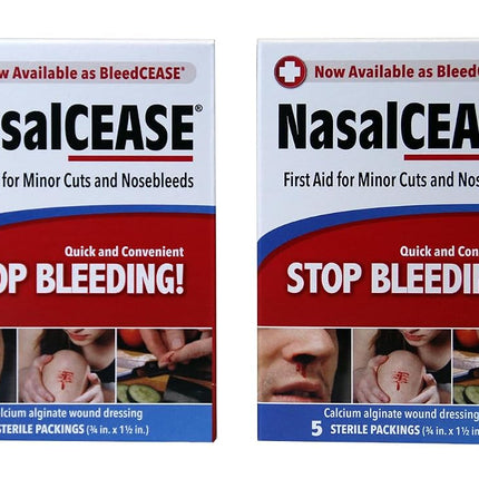 Nasalcease FirstAid Nosebleeds, 5-Count Box (Pack 