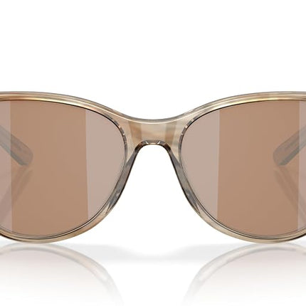Costa Del Mar Women's Catherine Sunglasses, Shallows/Copper Silver Mirrored Polarized 580g, Medium