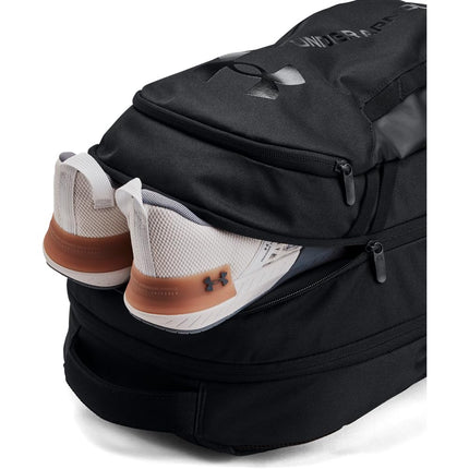 Under Armour Unisex-Adult Hustle 6.0 Backpack , (003) Black / Black / Black , One Size Fits Most