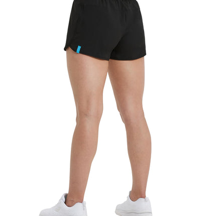 Arena Women's Team Short Solid Swim Trunks, Black, X-Large