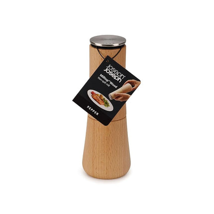 Joseph Joseph Milltop Wood No-Spill Mill - Beech - Pepper