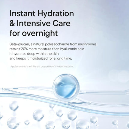 IUNIK Beta-Glucan Power Deep Moisture Vegan Serum 400,000 ppm Intense Hydration Mushroom Yeast Extracts Naturally-derived - Dry Mature Sagging Sensitive Skin Cell Regenerating Lifting Korean Skincare