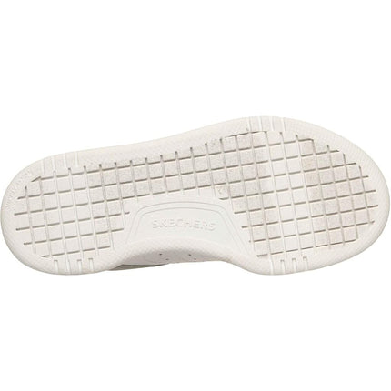 Skechers Quick Street Polyurethane Girl's Silver/White Trainers - UK 13
