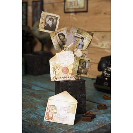 Sizzix Thinlits Die Set 48PK Postale by Tim Holtz | 665927 | Chapter 3 2022, Multicolor, One Size