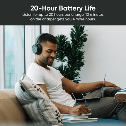 Auriculares WYZE con cancelación de ruido y estuche rígido para viaje, auriculares Bluetooth inalámbricos supraaurales con cancelación activa de ruido, modo de transparencia, captación de voz clara, Alexa integrado