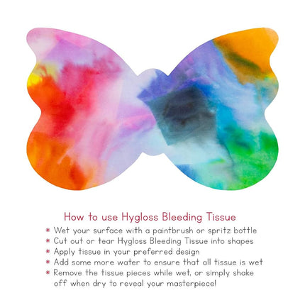HYGLOSS 88128 100 Tissue Assortment Bleeding Sheets, 12-Inch by 18-Inch