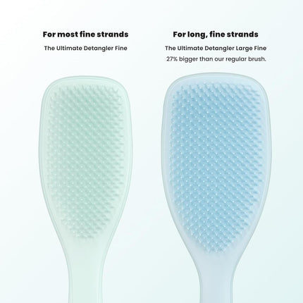 Tangle Teezer Fine & Fragile Ultimate Detangler Brush, Dry & Wet Hair Brush to Detangle & Reduce Breakage, Large, Seafoam Blue