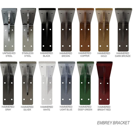 Ekena Millwork BKTM02X18X06EBSS Steel Bracket Embrey, 2"W x 18"D x 6 1/2"H, Stainless Steel