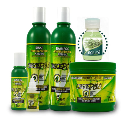 Crece Pelo Boe 5 Pack Combo Set W/Tote Bag