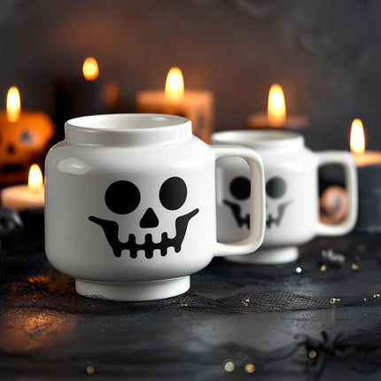 Room Copenhagen Lego Ceramic Mug, White Skeleton, Small