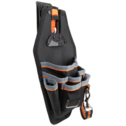 Klein Tools 55832MB MODbox Tool Pouch, 8-Pockets, Electrician Tool Bag, Quickly Attach and Release from Tool Belts and MODBox Rail System
